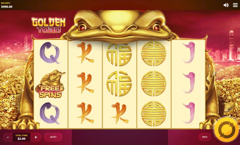 golden toad slot game